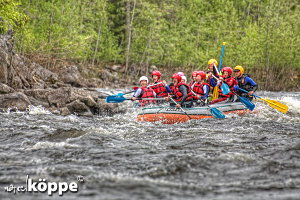 Rafting auf dem Vindelälven