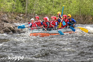 Rafting auf dem Vindelälven