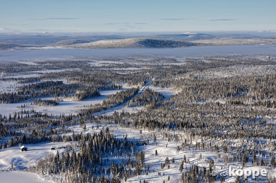 Lappland vom Heißluftballon