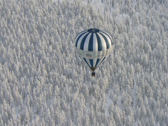 Heißluftballon Lappland