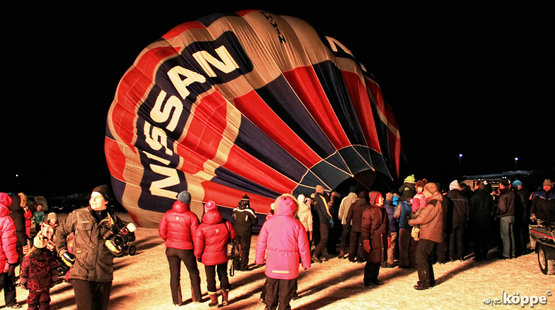 Ballon-Aufbau